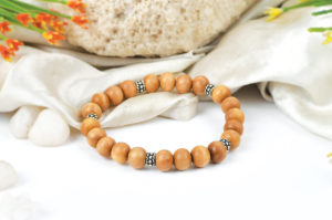 White Sandal beads bracelet